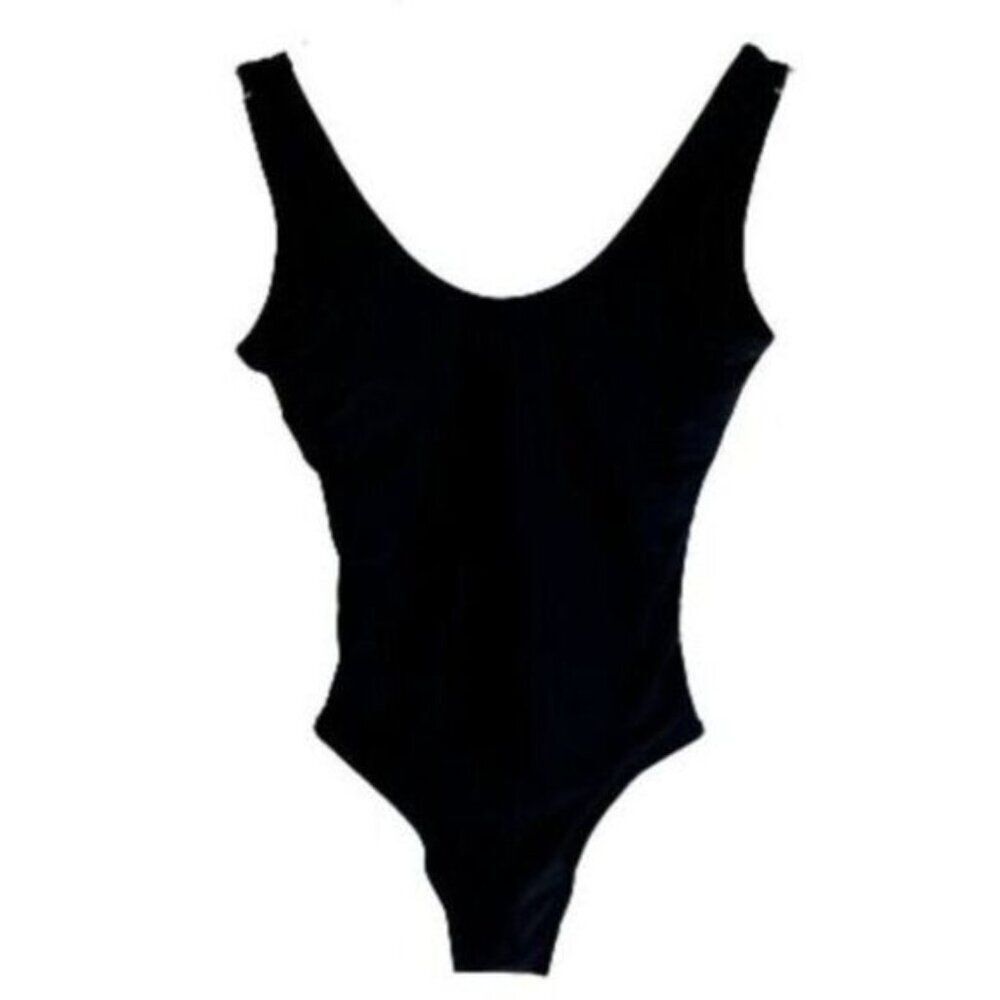 Top Melon Classic One Piece Bathing Swim Suit Beach Summer Black M Medium